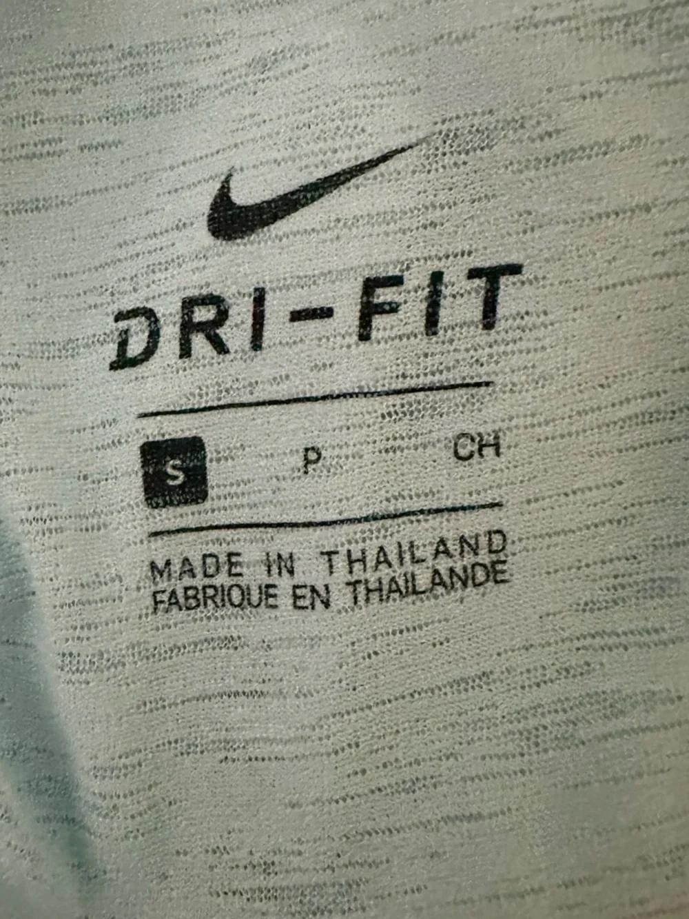 Nike Dri Fit Sheer Powder Blue  Athletic Top size women’s small